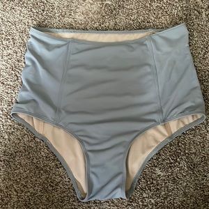 Kortni Jeane Grey High Waisted suit bottoms